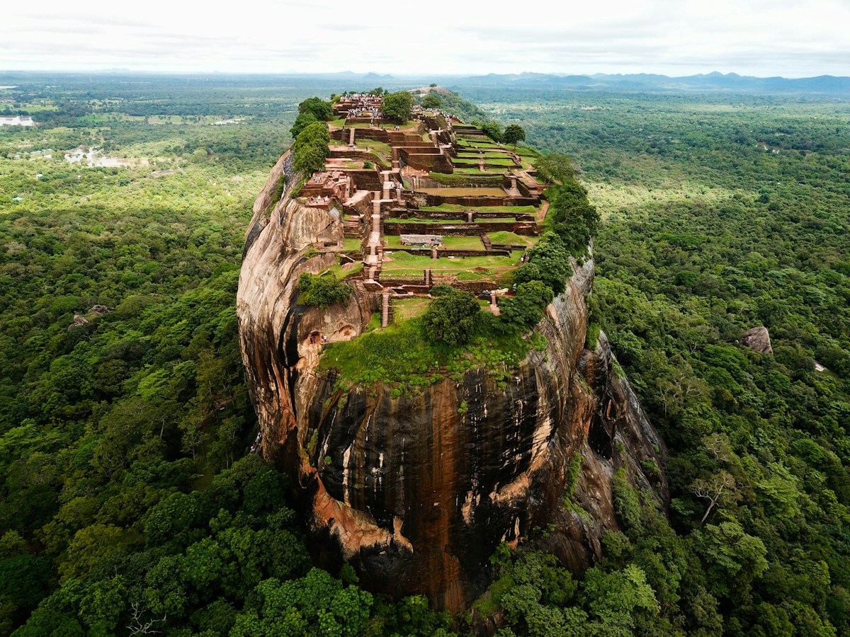 Aerial view of Sigiriya, Sri Lanka
